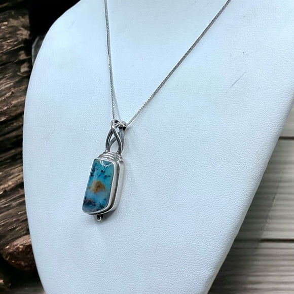 🌺Unique Sarda Sterling & Agate Necklace - Picture 7 of 14